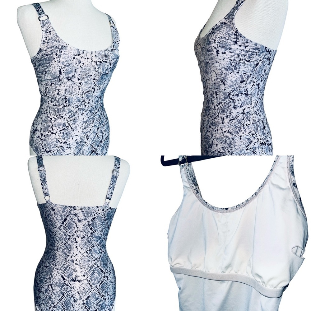 Calvin Klein Snakeskin One-Piece Swimsuit - Picture 7 of 7